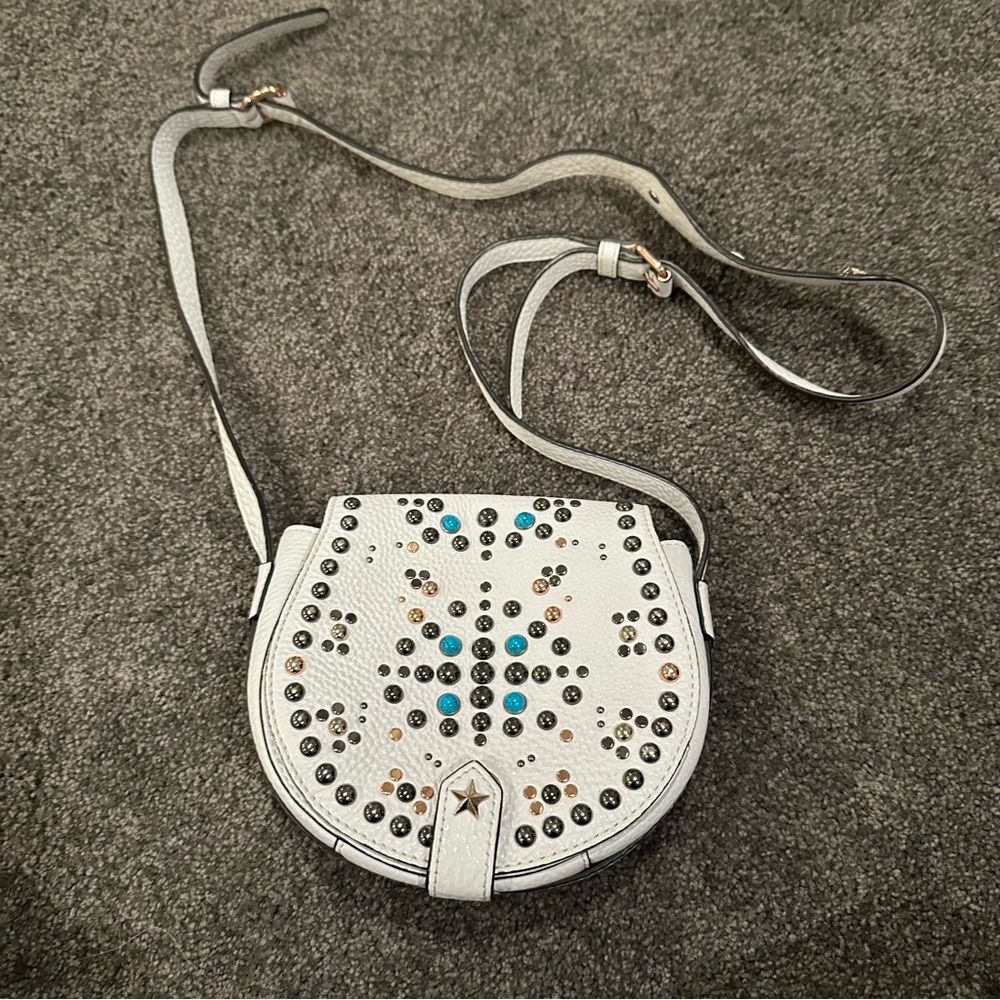 Embellished White Crossbody Bag- Rebecca Minkoff